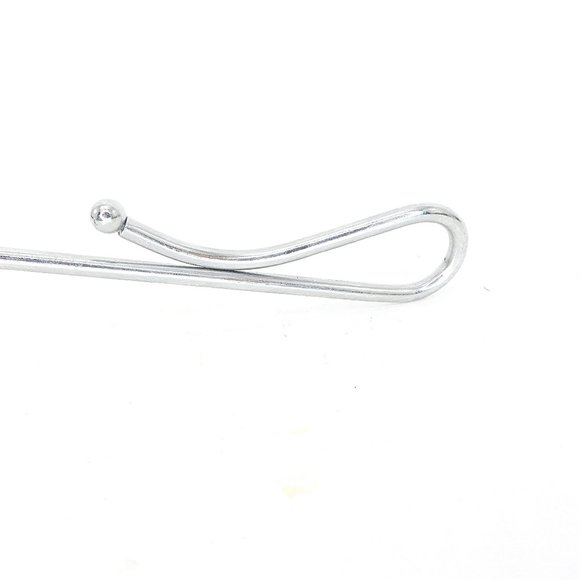 Chrome Silver Candle Snuffer Sleek Curved Handle New Moveable Handle - Picture 4 of 5